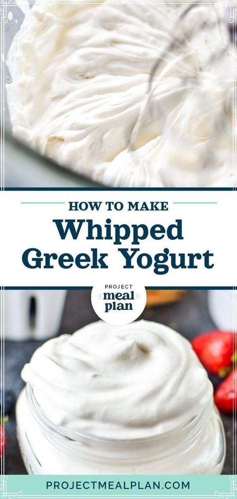 Whipped Greek Yogurt, Whipped Yogurt, Make Greek Yogurt, Yogurt Dessert, Making Yogurt, Greek Yogurt Recipes, Just Eat, Just Eat It, Yogurt Recipes