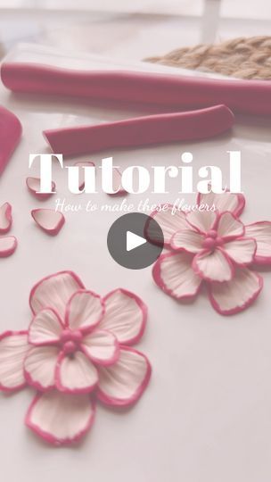 Clay Petals Flower Tutorial, Flower Polymer Clay Tutorial, Things To Make With Polymer Clay Easy, Fimo Flowers Tutorial, How To Make Flowers Out Of Clay, How To Make Clay Flowers, Polymer Clay Tutorial Step By Step, Clay Flowers How To Make Easy, Polymer Clay Flowers Tutorial