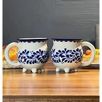 Mexican Cups, Mexican Mugs, Mexican Mug, Talavera Art, Handmade Pottery Mugs, Birthday Deco, Mexican Coffee, Kitchen Hutch, Thrift Inspo