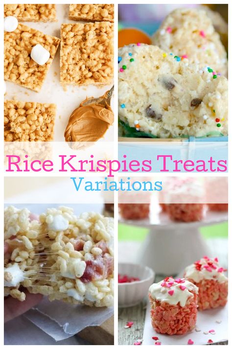 Rice Krispies Treats Variations Easy Rice Krispie Treats, Rice Krispie Treats Variations, Party Rice, Easter Rice Krispie Treats, Krispie Treats Recipe, Easy Rice, Krispy Treats, Krispies Treats, Rice Krispy