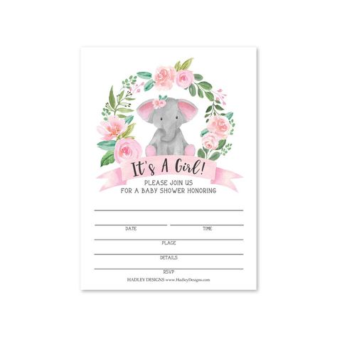 Printable baby shower invitations