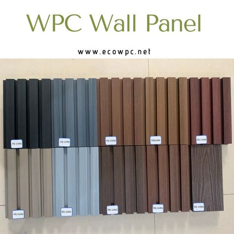 Cladding Panels Exterior, Wpc Louvers Exterior Elevation, Pvc Wooden Wall Panels Designs, Wpc Design Interior, Exterior Paneling Ideas, Biding Wall Design, Cladding Bedroom Wall, Panel Dinding Pvc, Wpc Louvers Interior