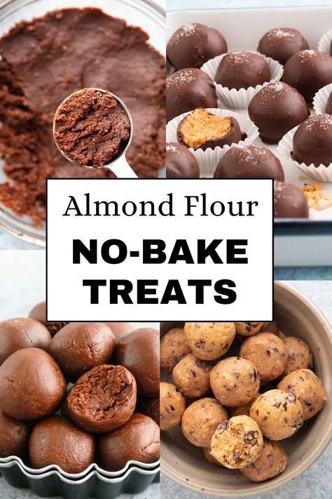 Almond Flour no bake Recipes are indulgent, mostly healthy and naturally gluten free. Gluten Free Balls Healthy No Bake, Sweets With Almond Flour, No Bake Almond Flour Cookies, Almond Flour Recipes No Bake, Almond Flour Low Calorie Recipes, Almond Flour Pastry Dough, Almond Flour Dessert Recipes Healthy, Healthy No Bake Dessert Recipes, Almond Flour Cake Pops