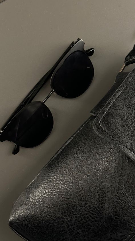 Black Aesthetic shot with sunglasses and handbag Guy Sunglasses Aesthetic, Black Shades Aesthetic, Crowley Moodboard, Sunglasses Aesthetic Male, Sunglasses Aesthetic Men, Men Sunglasses Aesthetic, Loren Core, Black Sunglasses Aesthetic, Shades Aesthetic