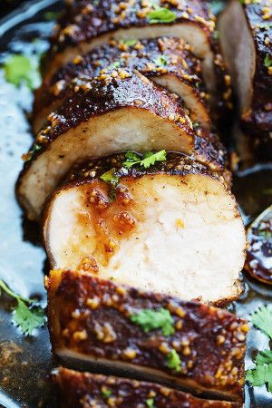 Island Glazed Pork Tenderloin Glazed Pork Tenderloin, Baked Pork Tenderloin, Juicy Pork Tenderloin, Glazed Pork, Pork Glaze, Pork Dinner, Tenderloin Recipes, Baked Pork, Pork Tenderloin Recipes