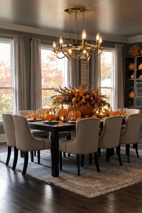 Fall Furniture , Autumn Cozy Fall ,Decor Easy Fall ,
Decor Neutral Fall ,Decor Fall ,Decor Inspiration ,Fall Decor Ideas Autumn Dining Room Decor, Fall Decor Dinning Room Table, Autumnal Decor, Halloween Dining Room, Themed Centerpieces, Living Room Decor Tips, Make Your Home Cozy, Ad Inspiration, Fall Dining Room