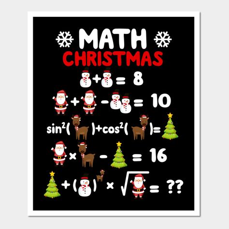 Math Christmas Costume Satan Snowman Math Teacher Xmas Gift, Funny christmas costume gift for Math Teacher, Math Teacher christmas outfit gift, Math Teacher xmas matching gift. Math Teacher outfit gift for christmas, Math Teacher matching or pajama gift for men, women, boys, girls who love Christmas. -- Choose from our vast selection of art prints and posters to match with your desired size to make the perfect print or poster. Pick your favorite: Movies, TV Shows, Art, and so much more! Availabl Math Teacher Christmas Door, Math Christmas Card, Math Christmas Door, Teacher Christmas Outfit, Math Door Decorations, Snowman Math, Funny Christmas Costumes, Pajama Gift, Holiday Door Decorations