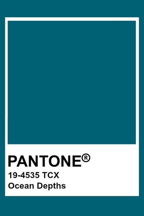 Ocean Depths Color Aesthetic, Sea Blue Pantone, Ocean Depths Aesthetic, Ocean Color Aesthetic, Ocean Blue Pantone, Pantone Blue Shades, Teal Pantone, Pantone Azul, Ocean Color Palette