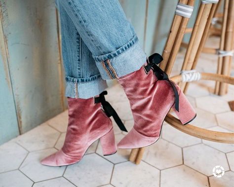 Well I WAS going to wear these booties to a meeting this afternoon, but the forecast had other plans. ☃️❄️🙄 http://liketk.it/2ug3i #liketkit #LTKshoecrush Pink Block Heel, Pink Block Heels, Bow Straps, Velvet Ankle Boots, Robert Clergerie, Shoes Heels Boots, Shoes Women Heels, Heeled Boots, Block Heels