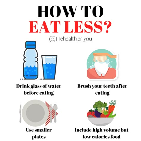 Ways To Eat Less, Diet Tips And Tricks, What To Eat To Feel Full, Tips To Eat Less, How To Not Eat Food, Foods That Make You Shorter, How To Eat Slower Tips, Tips To Eat Healthier, Tips For Eating Healthier