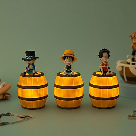 One Piece Series LED Lamp One Piece Anime Decor, One Piece Themed Room, One Piece Items, One Piece Room Ideas Anime, One Piece Bedroom, One Piece Room Decor, One Piece Decor, One Piece Food, One Piece Room