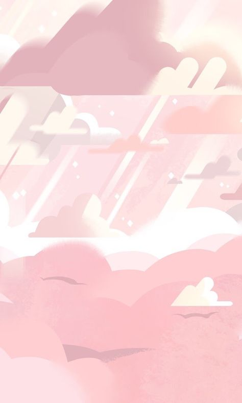 Pink Scenery, Iphone Background Aesthetic, Steven Universe Background, Cartoon Stars, Steven Universe Wallpaper, Iphone Arkaplanları, Video Nature, Background Aesthetic, Art Cartoon