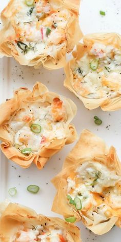 Fingerfood Recipes, Appetizers Seafood, Entertaining Appetizers, Phyllo Cups, Best Appetizer Recipes, Seafood Appetizers, Crab Recipes, Recipes Appetizers And Snacks, Appetizer Bites