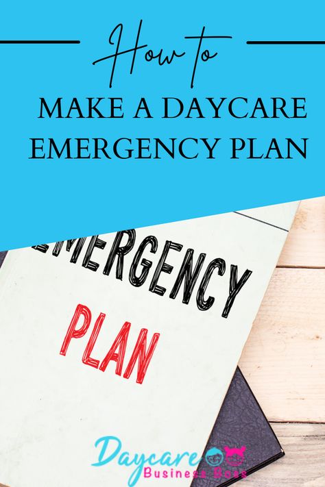 Emergencies can happen even while you are running your daycare. Whether it is a tornado, flood, hurricane, or other natural disaster, you must prepare yourself as a Daycare Owner and your staff members for anything that can happen. Daycare Emergency Plan, Inhome Daycare, Start A Daycare, Daycare Owner, Emergency Preparedness Checklist, Daycare Business Plan, Daycare Business, Daycare Facility, Home Childcare