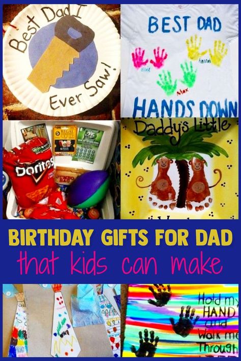 Birthday Gifts For Dad from kids - birthday crafts for kids to make for dads Easy Diy Gifts For Mom, Gifts For Mom From Kids, Diy Birthday Gifts For Dad, Homemade Gifts For Dad, Homemade Birthday Gifts, Father Birthday Gifts, Homemade Fathers Day Gifts, Diy Easter Gifts, Diy Gifts For Dad