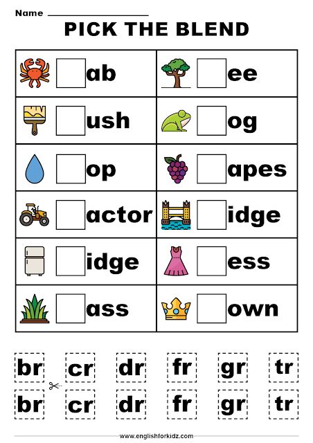 Beginning Consonant Blends and Digraphs Worksheets Blend And Digraph Worksheets, Worksheets For Ukg Kids English, Blends Worksheets First Grade, Blend Worksheets Kindergarten, Literacy Worksheets Grade 1, Blending Phonics Worksheets, Vowel Blends Worksheet, Grade 3 Phonics Worksheets, Br Words Worksheet