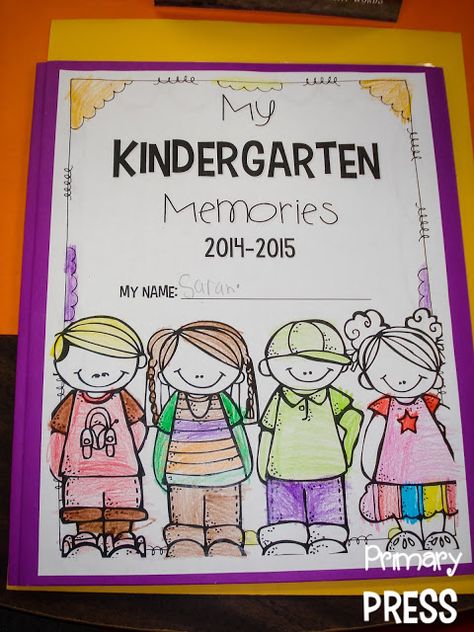 End of the Year - Primary Press Kindergarten Class Projects, Classroom Scrapbook Ideas, End Of The Year Books For Kindergarten, Kindergarten Scrapbook Ideas Teachers, Scrapbook Ideas For Kindergarten, Student Scrapbook Ideas, End Of Year Memory Book Kindergarten, Kindergarten Scrapbook Ideas, Scrapbook Ideas For School Projects