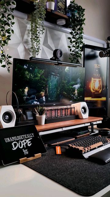 Setup Inspiration, Small Game Rooms, Home Studio Ideas, Computer Gaming Room, Setup Gaming, Computer Desk Setup, Home Studio Setup, Bedroom Setup, Gaming Room Setup