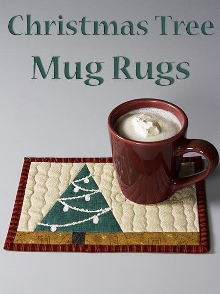 DOWNLOAD PATTERN   Christmas Tree Mug Rug Christmas Mug Rug, Christmas Mug Rugs, Christmas Quilting Projects, Mug Rug Tutorial, A Simple Christmas, Christmas Sewing Projects, Mug Rug Patterns, Rug Tutorial, Fabric Sewing Patterns