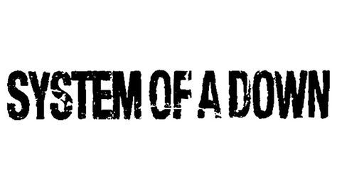 System of a Down Logo Xavlegbmaofff Band Logo, Punk Patch Stencil, System Of A Down Logo, System Of A Down Tattoo, Band Fonts, Metal Band Logos, Down Band, Rock Band Logos, Butterfly Stencil