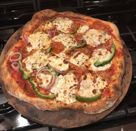 Stone Pizza Recipes, Pizza On Stone In Oven, Cooking Pizza Dough In Oven, Pizza On Pizza Stone In Oven, Cooking Pizza In Oven, Stone Oven Pizza, Using A Pizza Stone, How To Use A Pizza Stone, Pizza In Oven How To Cook