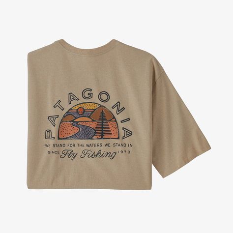 Patagonia Tshirt, Chill Clothes, Know Better Do Better, Mens Outdoor Clothing, Street Clothes, Merch Design, Patagonia Shorts, Fly Reels, Recycled T Shirts