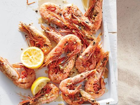 Royal Red Shrimp, Grilled Seafood, Sweet Meat, Grilled Shrimp, Red Food, Butter Recipe, Fresh Juice, Royal Red, Garlic Butter