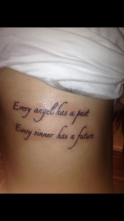 Tattoo on ribs Angel Tattoo On Ribs, Tattoo Ideas Female Rib Cage, Female Rib Cage, Cage Quotes, Cool Meaningful Tattoos, Ribs Quotes, Tattoos Ribs, Tattoo On Ribs, Scars Tattoo