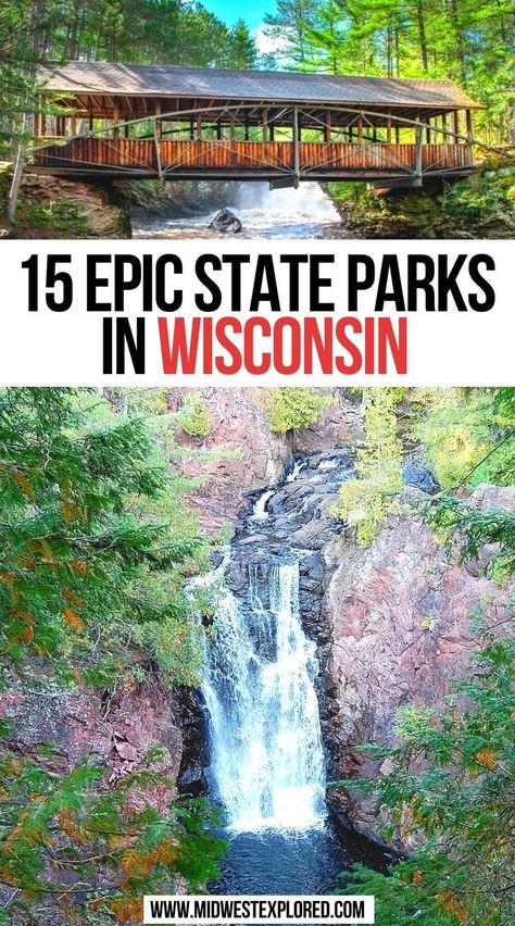 15 Epic State Parks in Wisconsin Kettle Moraine State Park Wisconsin, Big Bay State Park Wisconsin, Wildcat Mountain State Park Wisconsin, Must See Wisconsin, Amnicon Falls State Park Wisconsin, High Cliff State Park Wisconsin, Kohler Andrae State Park Wisconsin, Copper Falls State Park Wisconsin, Willow River State Park Wisconsin