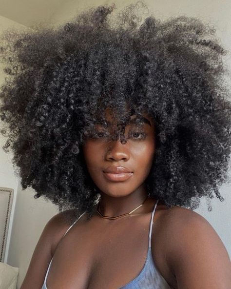 Bia Ben on Instagram: "Passe pro lado🫠" Bri Hall Natural Hair, Beautiful Black Women With Curly Hair, Black Brazilian Woman, V Part Bun, Afro Hair Aesthetic, Curly Afro With Bangs, 3b Afro, 4c Curly Hairstyles, Afro Hair Long