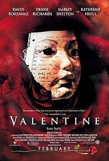 Valentine (2001) Valentines Movies, Valentine Poster, Hari Valentine, Slasher Film, Katherine Heigl, David Boreanaz, The Boogeyman, Best Horror Movies, Denise Richards