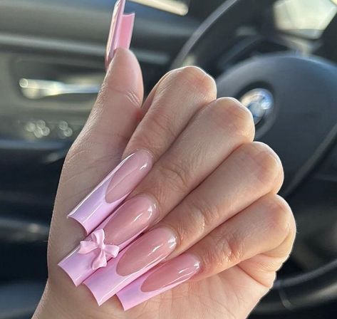 Unghie Nail Art, Pink Powder, Girly Acrylic Nails, Blush Nails, Hello Kitty Nails, Pretty Gel Nails, Unique Acrylic Nails, Bling Acrylic Nails, Gradient Nails