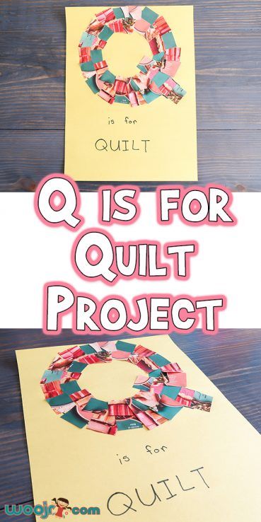 Magazine Clipping Q is for Quilt Project Q Crafts For Preschool, Q Is For Quilt, Letter Q Crafts, Abc Countdown, Q Letter, Prek Crafts, Alphabet Crafts Preschool, Alphabet Letter Crafts, Letter Crafts