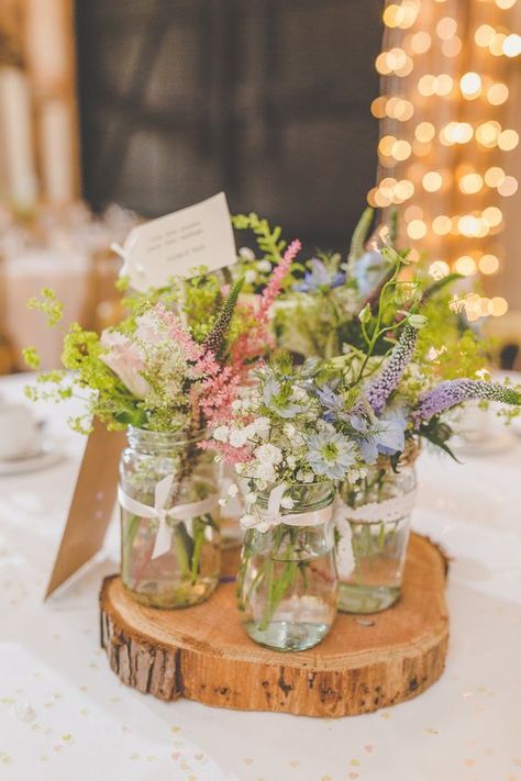 Country Garden Flowers, English Country Garden, Country Garden Weddings, Tree Stumps, Flowers In Jars, English Country Gardens, Rustic Wedding Centerpieces, Garden Party Wedding, Wedding Breakfast