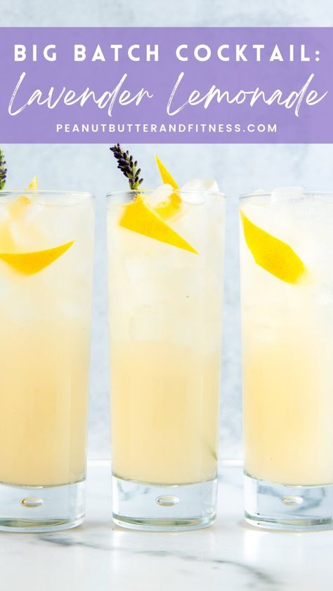 Lavender Lemonade Cocktail, Lemonade Cocktail Recipe, Resep Koktail, Prickly Pear Margarita, Lavender Cocktail, Lemon Vodka, Batch Cocktails, Drink Garnishing, Culinary Lavender