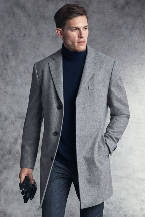 Winter Dressing For Men, Mens Wool Overcoat, European Fashion Winter, Winter Fashion Coats, Formal Mens Fashion, Wool Overcoat, Mens Winter Coat, Winter Outfits Men, Elegante Casual