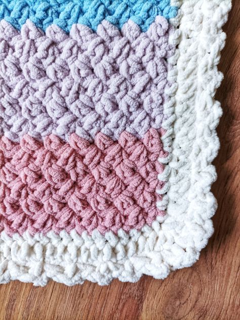 Baby Crochet Blanket Chenille, Bulky Crochet Baby Blanket Free Pattern, Crochet Blanket Borders Chunky, Crochet Blanket Borders Chunky Yarn, Bernat Blanket Border Crochet, Crochet Baby Blanket Chenille Yarn, Crochet Borders For Blankets Chunky Yarn, Chunky Blanket Border Crochet, Chunky Baby Blanket Crochet Pattern Free