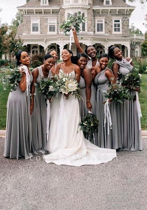 Infinity Dress Bridesmaid, Wedding Party Bridesmaid, Grey Bridesmaids, Mismatched Bridesmaid Dresses, Grey Bridesmaid Dresses, Cheap Bridesmaid, Bridesmaid Dresses Online, Infinity Dress, Bridal Party Dresses