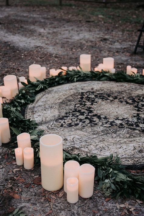 Viking Wedding Alter, Witch Wedding Centerpieces, Wicca Wedding Ideas, Autumn Aesthetic Wedding, Ghibli Inspired Wedding, Dark Enchanted Forest Wedding, Wiccan Party, Spiritual Wedding Ideas, Pagan Wedding Traditions