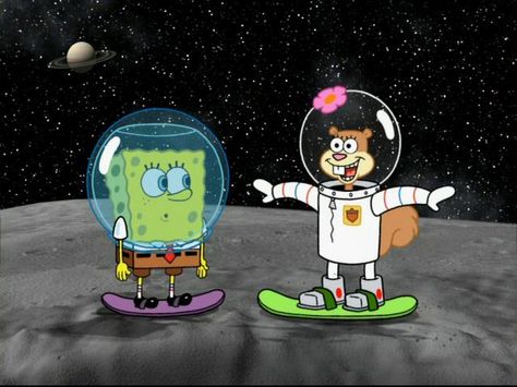 File:Sandy moon surfing Oswald The Octopus, Spongebob And Sandy, Rocko's Modern Life, Sandy Cheeks, Pineapple Under The Sea, Spongebob Funny, American Illustration, Lucky Rabbit, My Lover