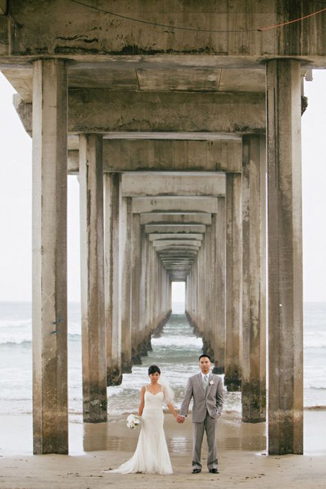 Beach Wedding Pics, Pier Wedding, Beautiful Beach Wedding, Beach Wedding Photography, Beach Wedding Photos, Photographs Ideas, Seaside Wedding, Fun Wedding Photography, Wedding Photography And Videography