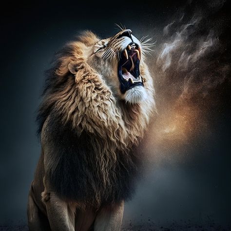 Photo roar of majesty | Premium Photo #Freepik #photo #lion-roar #lion #predator #pet Illuminated Wall Art, Acrylic Background, Roaring Lion, Illumination Art, Neon Design, Old Bridge, Art Products, Led Neon Signs, Strobing