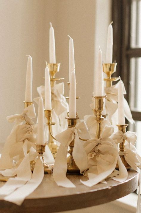 Alabama based wedding photographer captures dreamy and aesthetic wedding detail photos including the cake, candles, glasses of champagne, bridal portraits, and more!    #bridalportraitideas #weddingdetailinspiration #weddingdetailphotoideas #alabamaweddingphotographer Acrylic Candelabra Wedding Centerpieces, Vintage Dreamy Wedding, Anthropologie Wedding Aesthetic, Cream Wedding Aesthetic, French Style Wedding Decor, Dreamy Wedding Aesthetic, Wedding Details Aesthetic, Victorian Wedding Aesthetic, Vintage Wedding Details