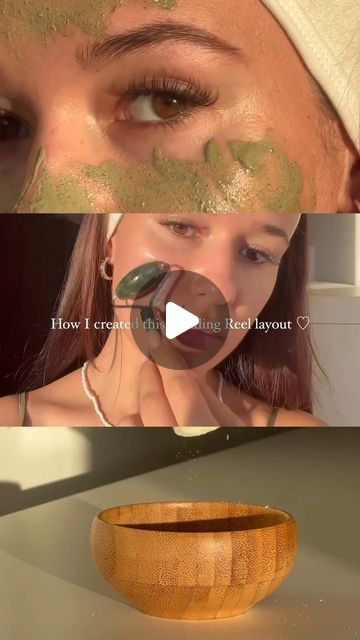 Klaudia Milcz on Instagram: "1. Go to Canva and press ‘create a design’ 2. Select ‘Instagram reel’ (or search it) 3. Go to elements and type in grid 4. Select ‘grids’ and ‘see all’ 5. Click on the grid with 3 horizontal boxes (third one down the right column) 6. Navigate to ‘spacing’ and change it to 0 7. Go to uploads and select the videos you would like to use  8. When you’re finished press share, download, select MP4 and you’re all done!  If you’re ever creating organic Reel content for brands SAVE this and suggest it as an idea :)   • • • • #trendingreel #canva #ugc #videoedits #skincare #ａｅｓｔｈｅｔｉｃ" Beer Reels, Instagram Reel, Skincare Aesthetic, First Down, Skincare Video, Organic Skin Care, Face Mask, The Selection, The Creator