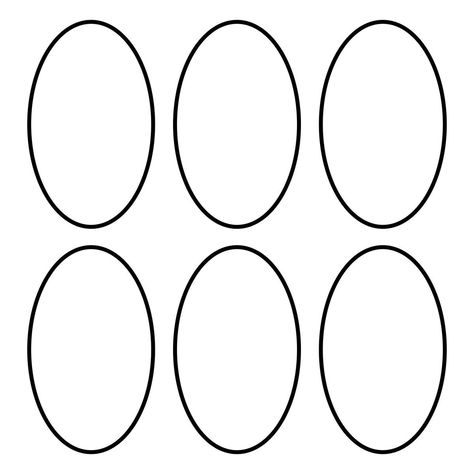 Oval Shapes Template, Teaching Ovals Preschool, Oval Shape Template Free Printable, Oval Template Free Printable, Shape Templates Printable Free, Circle Template Free Printable, Oval Template, Punch Toka, Drawing Tracing