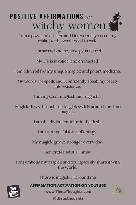 Quotes Magic, Power Affirmations, Metaphysical Books, Witchy Women, Magical Transformation, Inner Witch, Daily Love, Witch Spirituality, Magic Spell Book