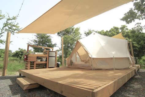 Puerto Rico gets its first ever glamping site in Pitahaya - Lonely Planet Tents Camping Glamping, Tent Platform, Glamping Resorts, Cabin Tent, Glamping Site, Safari Tent, Fire Pit Area, Gas Bbq, Bell Tent