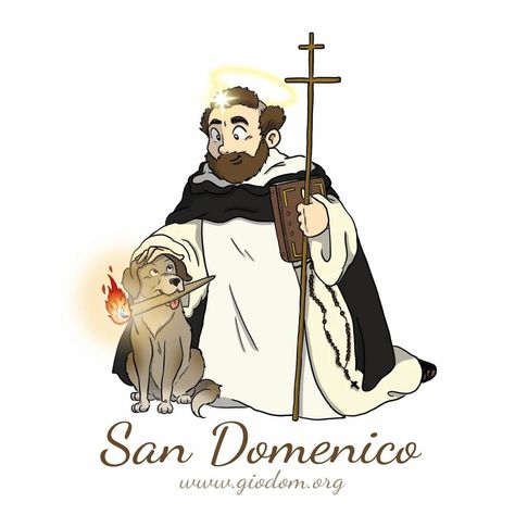 Saint Drawing, Dominican Order, Saint Dominic, San Domenico, Don Bosco, All Saints Day, Catholic Art, Art Tutorials Drawing, All Saints