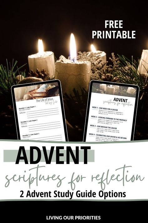 Keeping Christ The Center of Christmas With Advent Scriptures For Reflection - Advent Readings For Church, Advent Study, Advent Scripture, Christmas Reflections, Advent Readings, Advent Crafts, Advent Ideas, Advent Devotionals, Book Of Hebrews