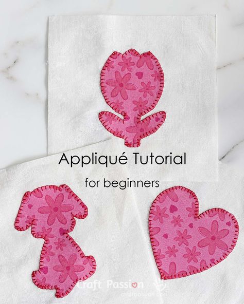 Beginners guide to learning the appliqué technique! Applique For Beginners, Shark Sewing, Modern Applique, How To Applique, Needle Turn Applique, Free Applique Patterns, Free Sewing Tutorials, Learn To Quilt, Fabric Book Covers